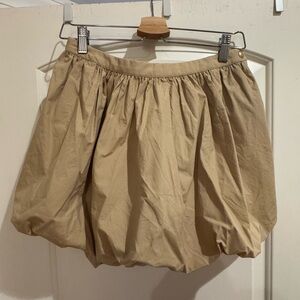 J. Crew khaki short bubble skirt with pockets